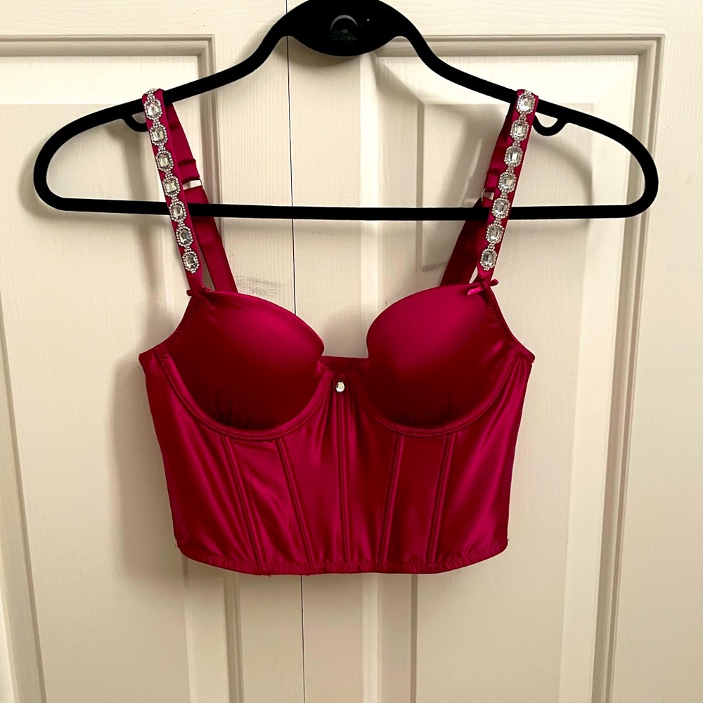 Berry Satin Bralette